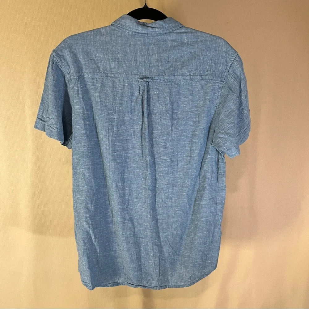 Primark Blue Casual Button Down Shirt Lightweight - Picture 3 of 3